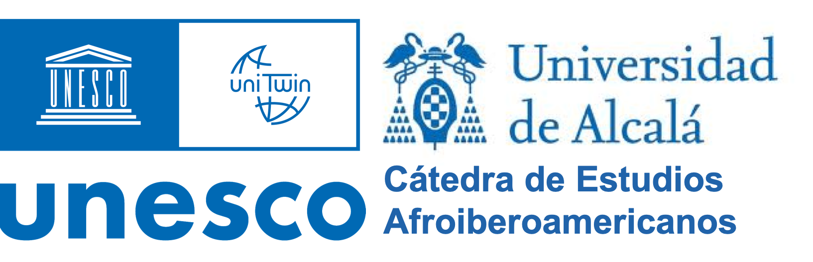 Logo de la cátedra UNESCO de estudios Afroiberoamericanos en la Universidad de Alcalá